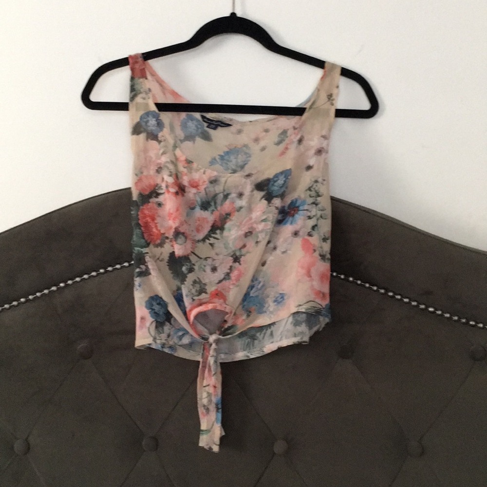 American Eagle floral tank